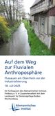 Cover Flyer Auf dem Weg zur fluvialen Anthroposphäre